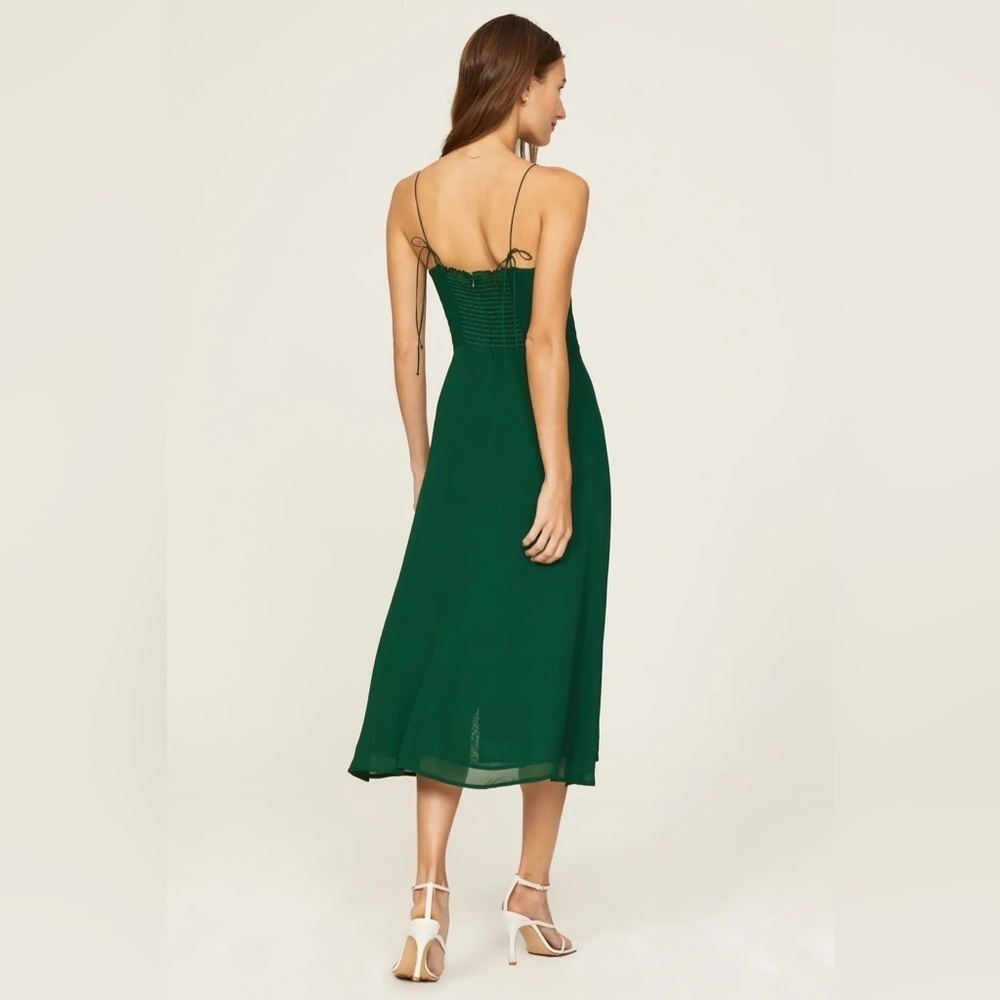 Reformation Juliette dress size 6 in Emerald - Picture 6 of 17